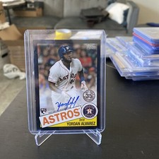 2020 Topps Yordan Alvarez black 1985 retro auto /199