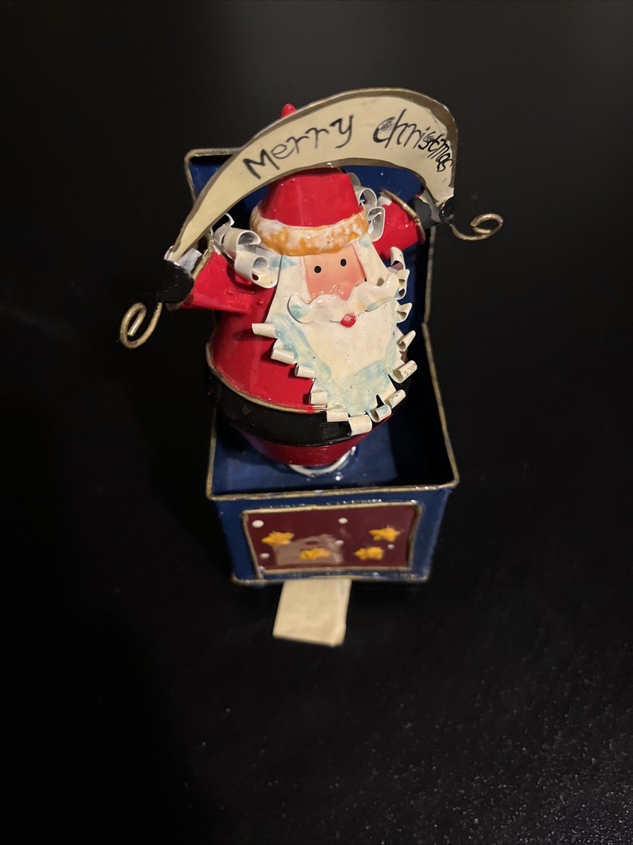 アンティーク雑貨   Weihnachten 1998 vintage Jack-in-the box style Santa music box | eBay