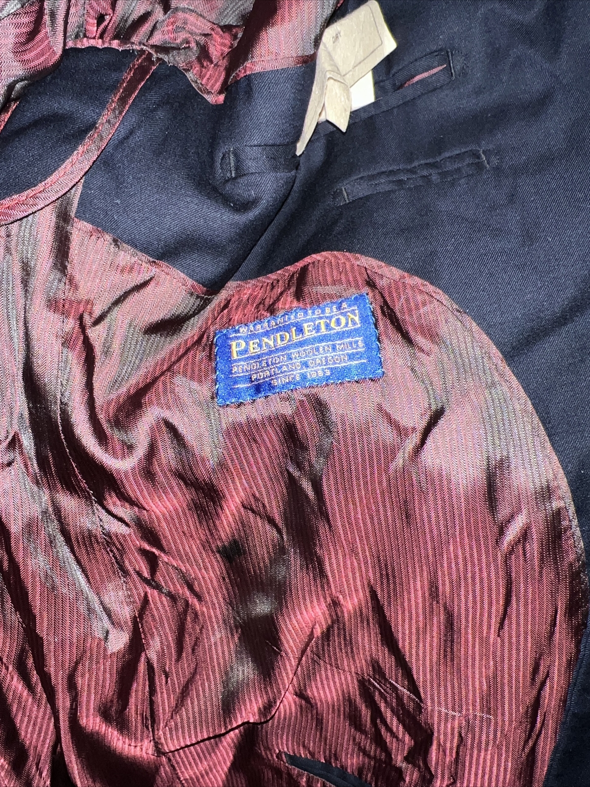 Pendleton Blue Wool Jacket Blazer Men’s  SIZE 48 R - image 6