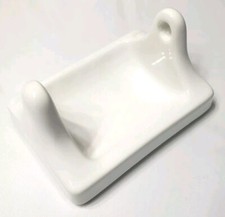 Vintage Ceramic Toilet Paper Holder Bathroom Wall Mounted 60s NO ROD