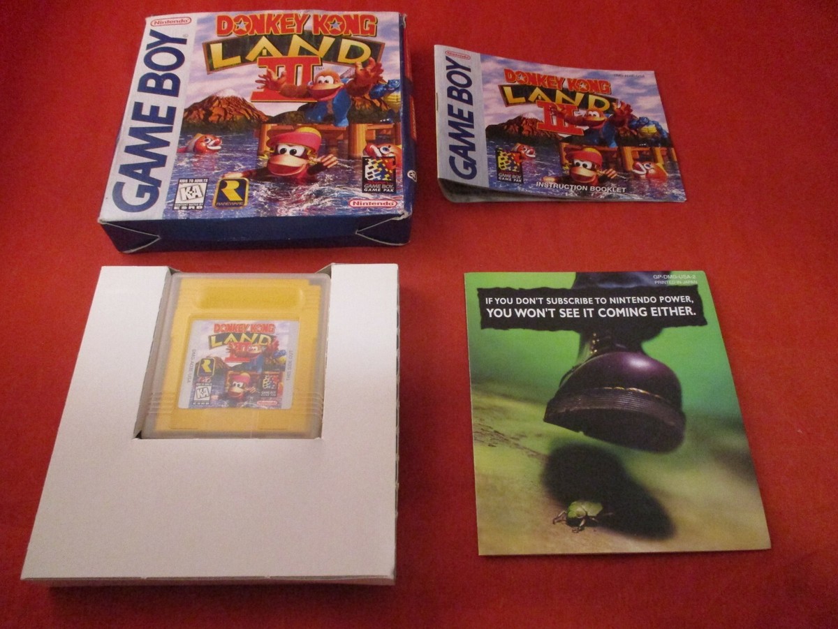 Donkey Kong Land III Nintendo Game Boy COMPLETE w/ Box manual game WORKS!