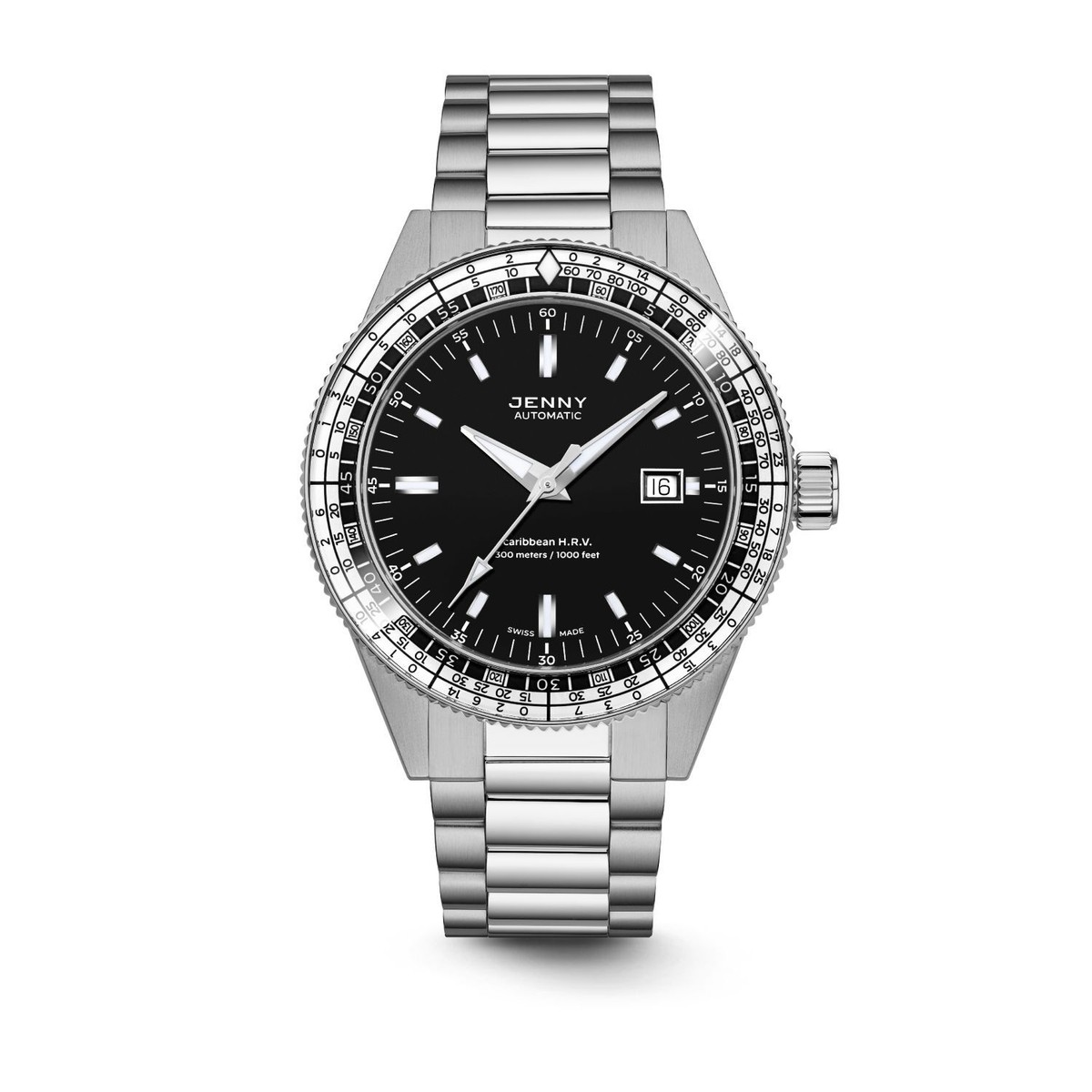 Jenny JE122001003 Men's Caribbean H.R.V. Black Swiss Automatic