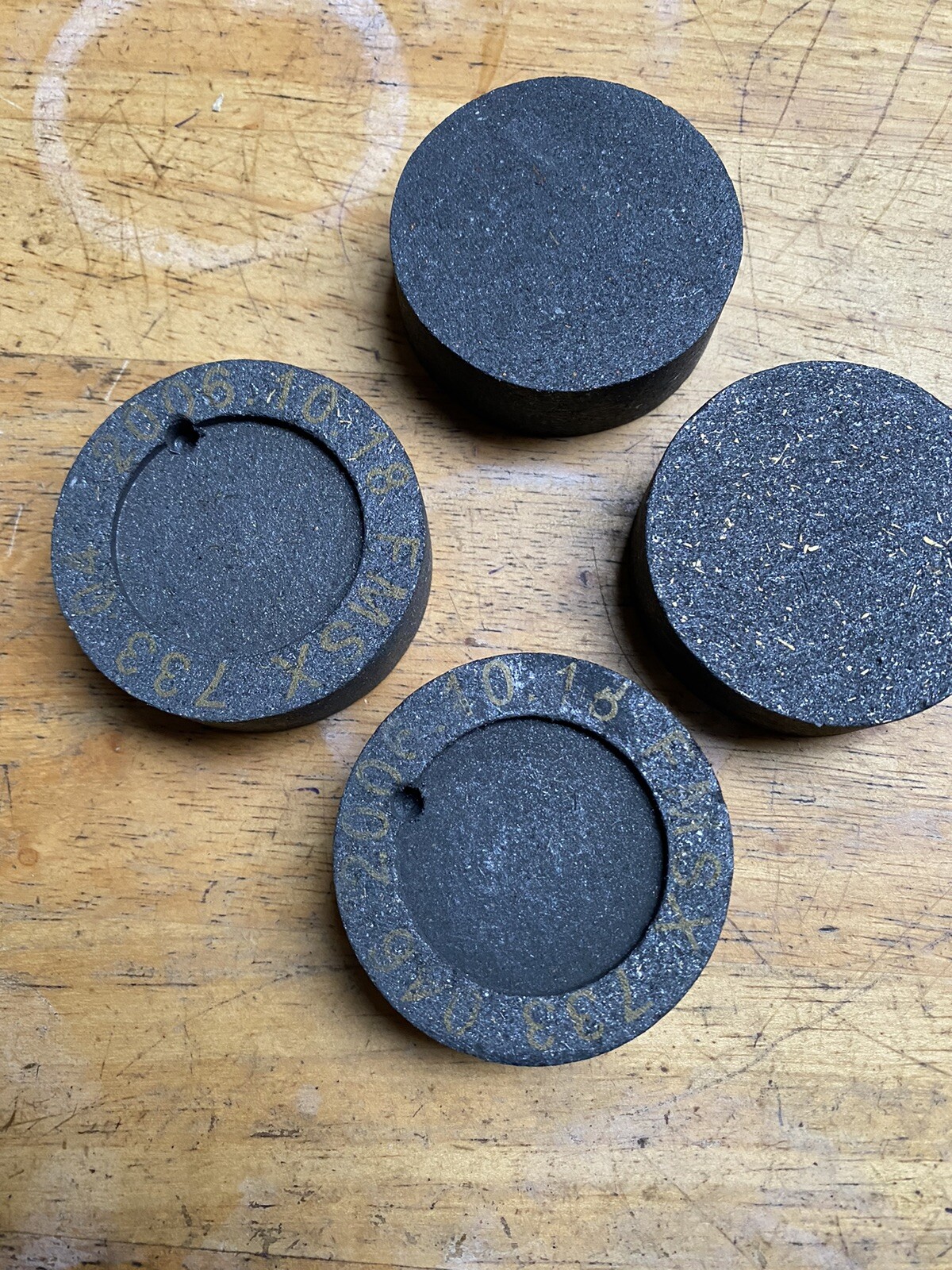 JAGUAR 8346 ROUND BRAKE PADS D73 GP73 DUNLOP CALIPERS XK150 MKI 2.4 3.4 FERRARI