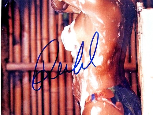 DESNUDO RACHEL HUNTER FIRMADA 8x10 fotografía Certificado de Autenticidad - Imagen 2 de 2