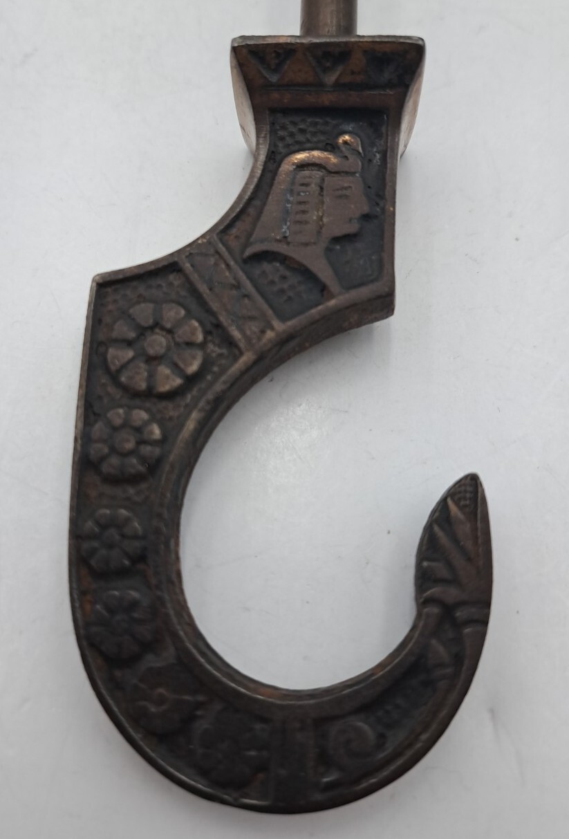 Antique Plant Light Ceiling Hanging Hook Vintage Cast Iron Bird Cage Hardware 