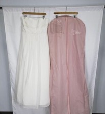 Sz 16 David's Bridal Wedding Veil & Dress Ysv9743