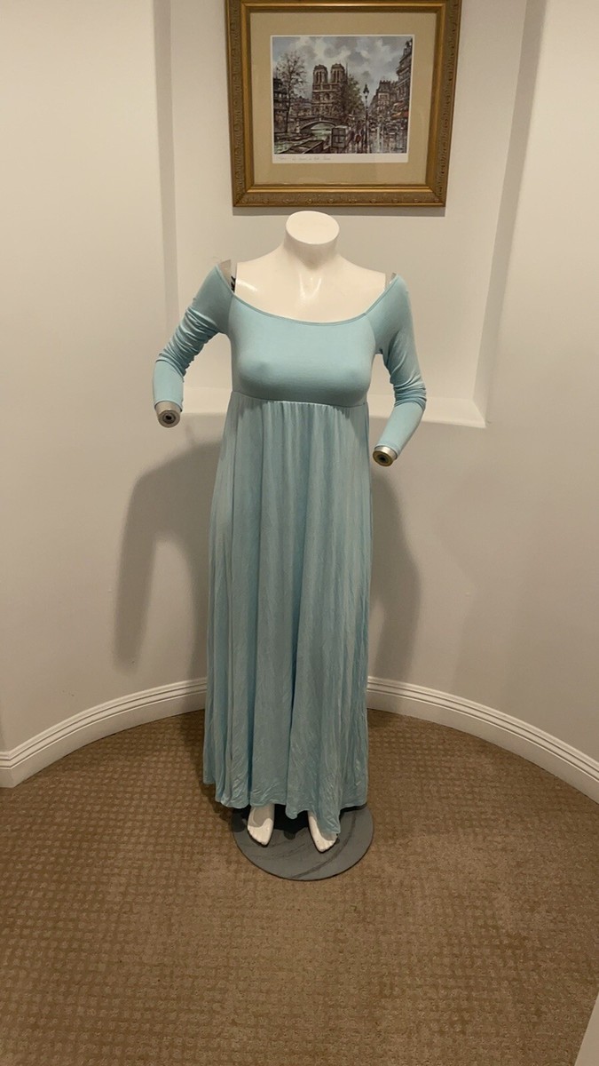 HELLO MIZ Maternity Maxi Blue Dress Long Sleeve Size M | eBay HELLO MIZ Maternity Maxi Blue Dress Long Sleeve Size M | eBay