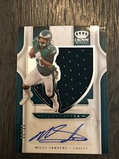 2019 Panini Chronicles Crown Royal Silhouettes Miles Sanders Jersey Auto /99