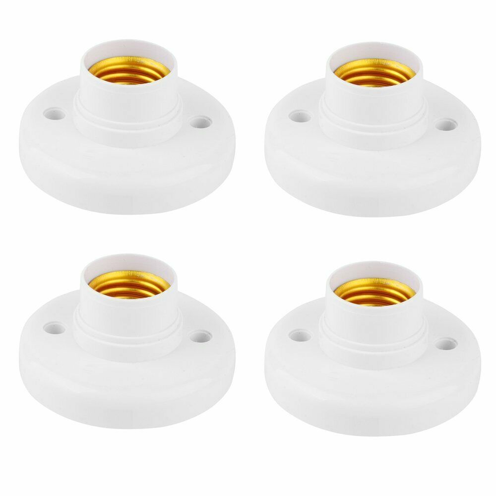 Wand- / Deckenfassung E27 – Kunststoff, Ø115 Mm, Max. 40W, Für LED-Lampen