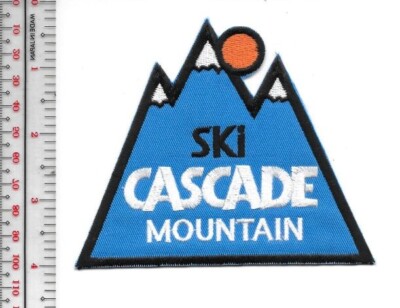 Skiing Wisconsin Cascade Mountain Ski Portage, WI Patch NO TARIFF
