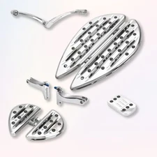 Chrome Front Floorboards Rear Foot Pegs For Harley Touring Road Glide Electra