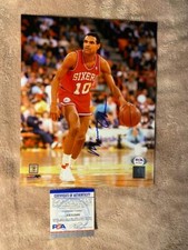 MAURICE CHEEKS-PHILADELPHIA 76ERS-HOF-SIGNED 8"x10" PHOTO-PSA/DNA AK22568