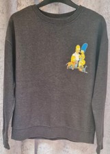 Simpsons Grey Jumper Sweater Size Uk 6-8 Small.