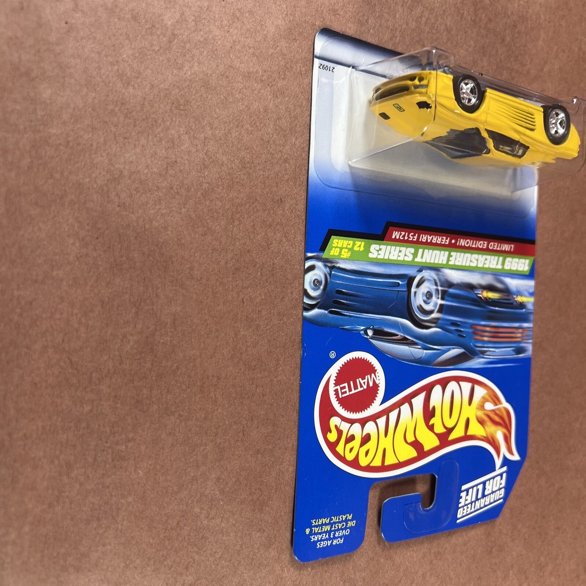 1999 HOT WHEELS TREASURE HUNT TH FERRARI F512M W/RARE BLACK BASE