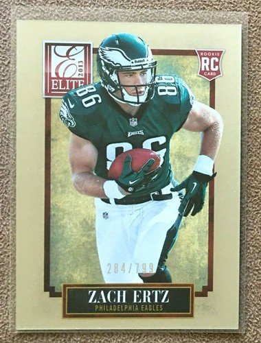 2013 Panini Elite Rookie #200 Zach Ertz /799 Philadelphia Eagles Football RC NFL