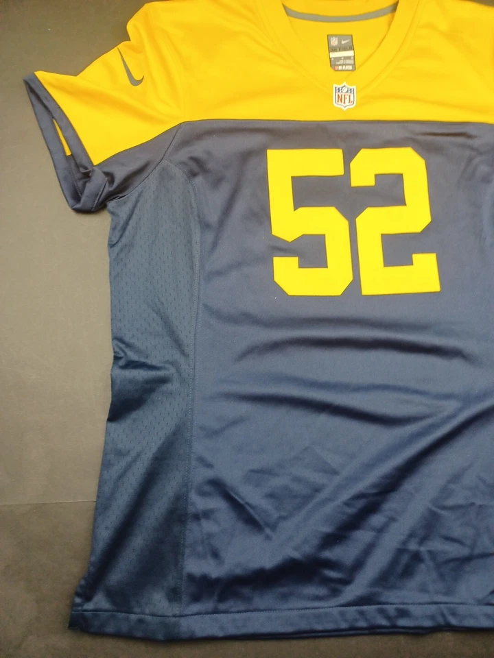 Camiseta deportiva Nike para mujer Nike On Field Green Bay Packers XL de Clay Matthews #52 nueva con etiquetas Foto 3 de 4