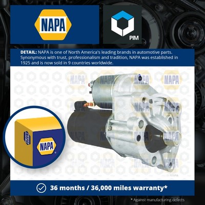 Starter Motor fits CITROEN BERLINGO 1.1 1.4 1.6 1996 on NAPA 558098 5801A4X New