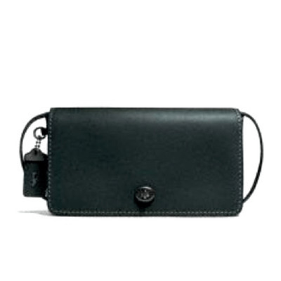 NEW Coach Dinky Glovetanned Leather Crossbody Cypress Green