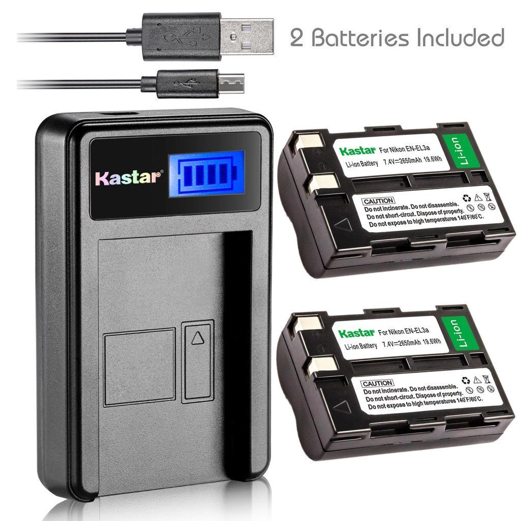 Nikon D70 Battery Usb Charger Kastar Battery And LCD Slim USB