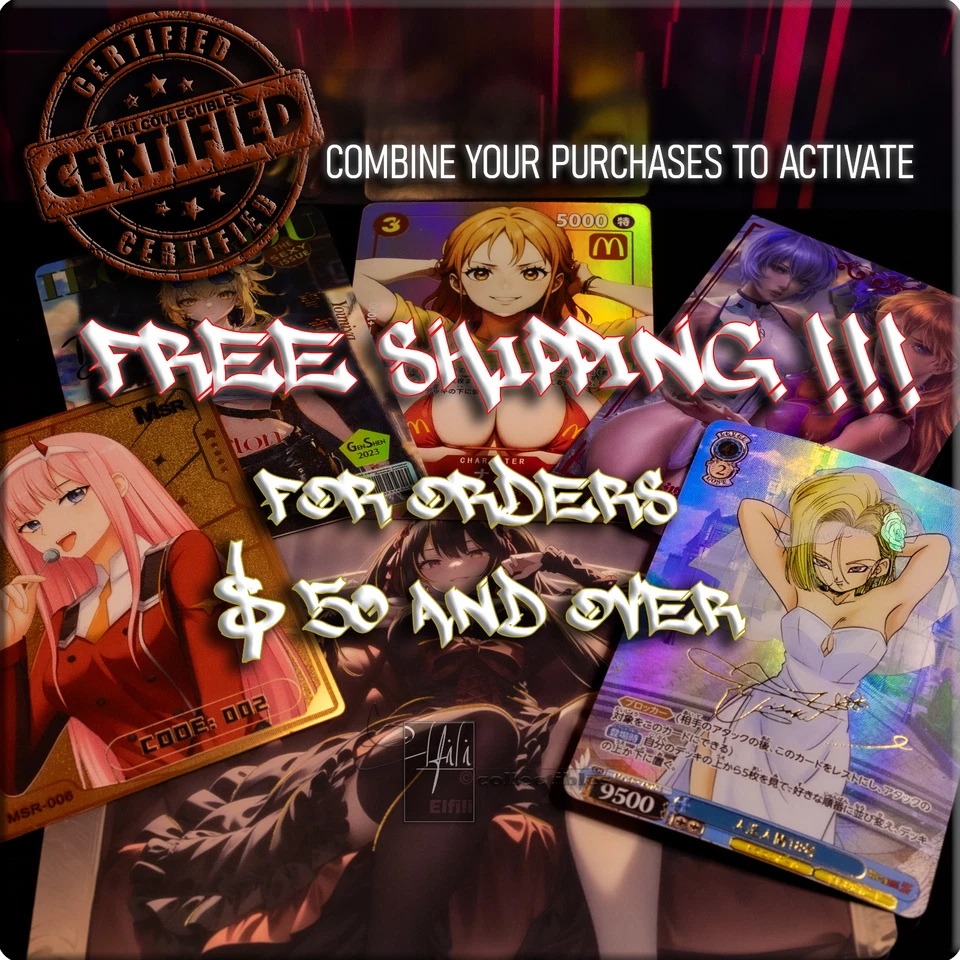 Tsunade Premium Waifu Card Oversized B5 Big Beard Naruto Matte Board - Image 3 of 3