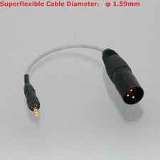 XLR 3Pin Male to Push-Pull 3.5mm Stereo Plug Cable Microphone Wireless system