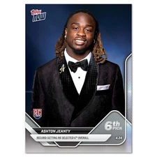 2025 Topps Now NFL Draft #D-2 Ashton Jeanty Las Vegas Raiders RC - QTY