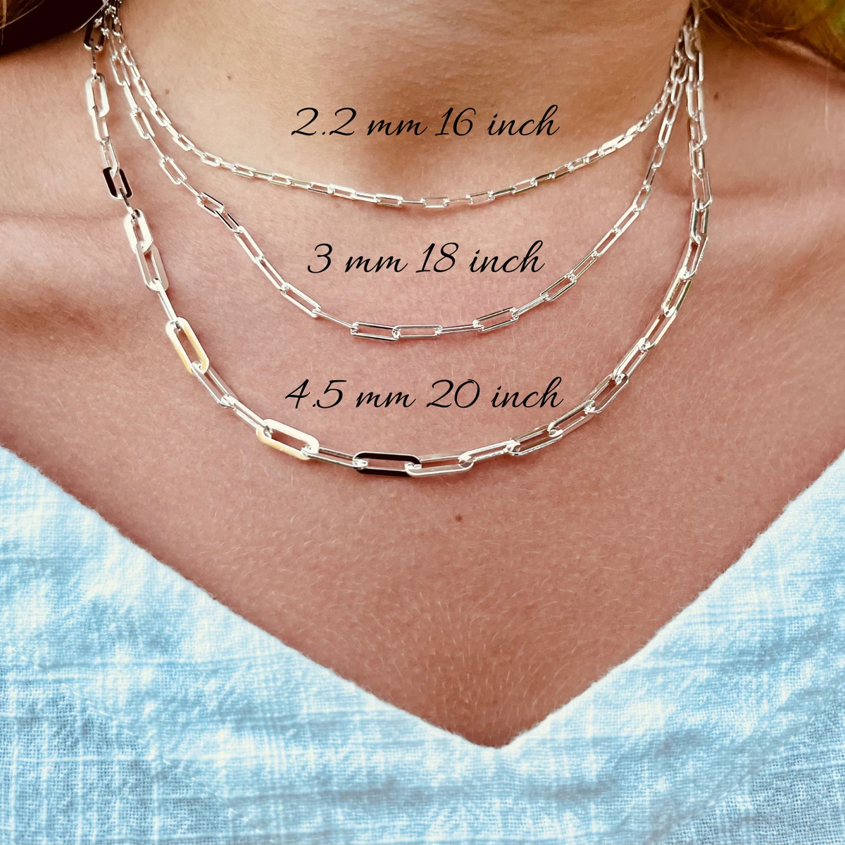 Paperclip necklace sale