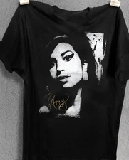 VTG Amy Winehouse signed black T-shirt short sleeve S to 45XL XZ465