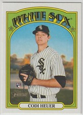 2021 Topps Heritage High Number - CODI HEUER - RC #555 - Chicago White Sox
