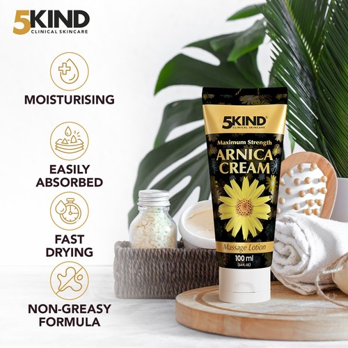 5kind Extra Strong Arnica Cream Massage Lotion-Natural Fast Acting Arnica Cream - Picture 7 of 19