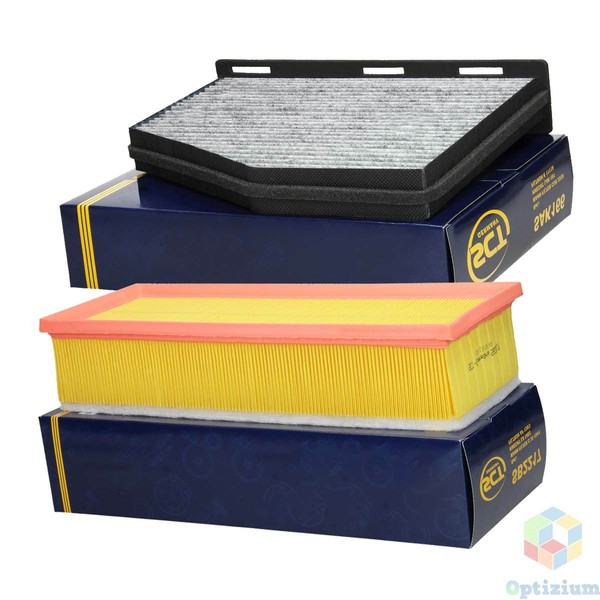 Innenraumfilter Mit Aktivkohle + Luftfilter VW Passat Golf Audi A3 Seat Skoda-image