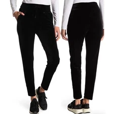 Commando Solid Velvet Joggers Pull On Pockets Sz Small $128