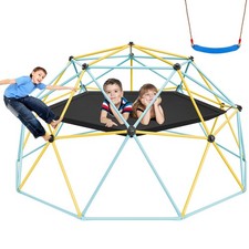 Climbing Dome,for Kids 3 to 10 Years Old,10FT Geometric Dome Climber w/Hammock S