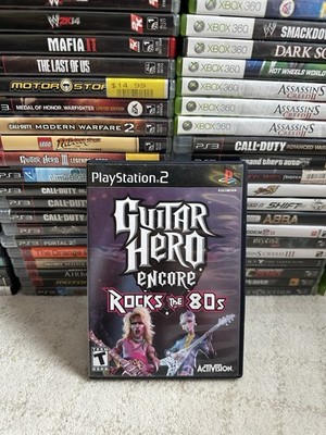 Guitar Hero Encore Rocks the 80's (Sony Playstation 2, PS2) Complete CIB Tested