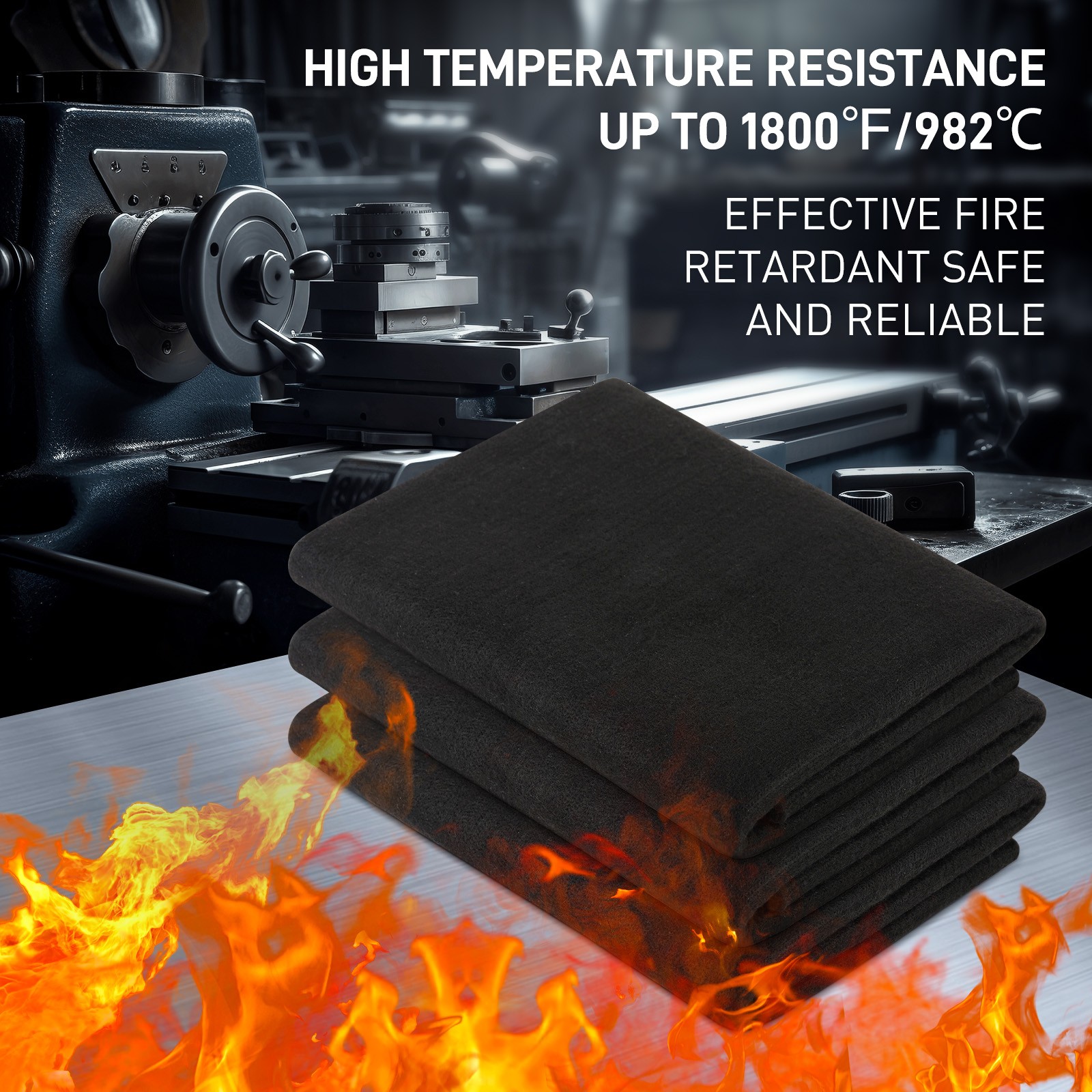 7.9"x7.9" Fireproof Reusable Under Grill Mats For outdoor grills or Desktop&More
