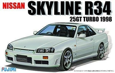 Fujimi Model 1/24 Bausatz Nissan R34 Skyline 25GT Turbo 1998 aus Japan 3905