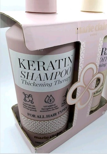 Marie Claire Thickening Shampoo with Keratin & Biotin 33.8 fl oz Each Pack of 2 - Picture 4 of 5