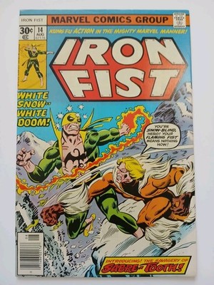 Iron Fist #14 VF- 7.5 (Marvel 1977) 1st Appearance Sabretooth, John Byrne Art