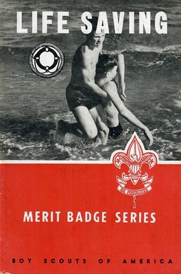 Life Saving Merit Badge Pamphlet - 1954 February Printing - 15M254 - NSM