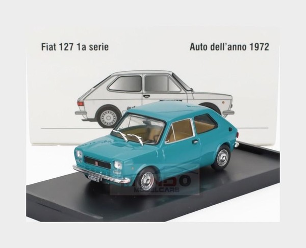 1:43 Brumm Fiat 127 1-Series 1971 Beige Interior Verde Lago Green R500-04 Modell-image