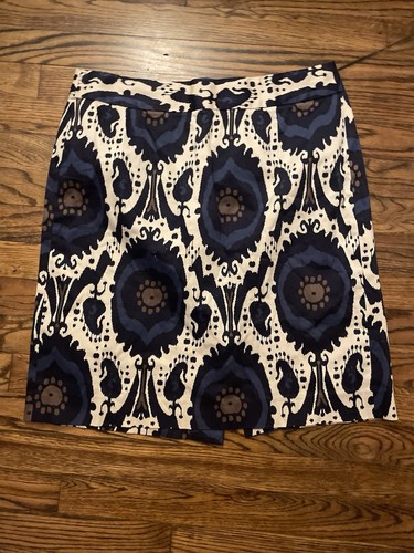 Jupe Crayon J.Crew Femme Taille 0 - Bleu Marine Foncé - Coton - Au-dessus Du Genou - Occasion