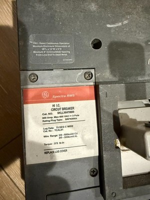 GE SKLL36AT0800 Molded Case Circuit Breaker
