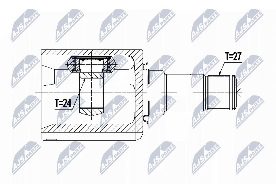 Nty Kit Giunti, Semiasse Npw-Me-086 - Immagine 2