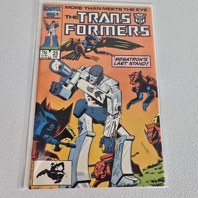 The Transformers #25 Marvel Comics 1987 Death of Megatron