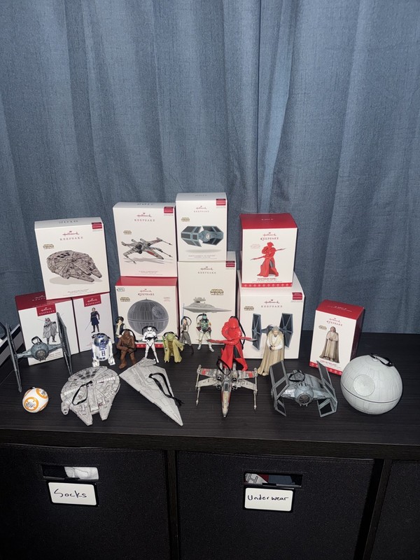Hallmark Keepsake Star Wars Ornament Collection Lot Death Star Falcon and more