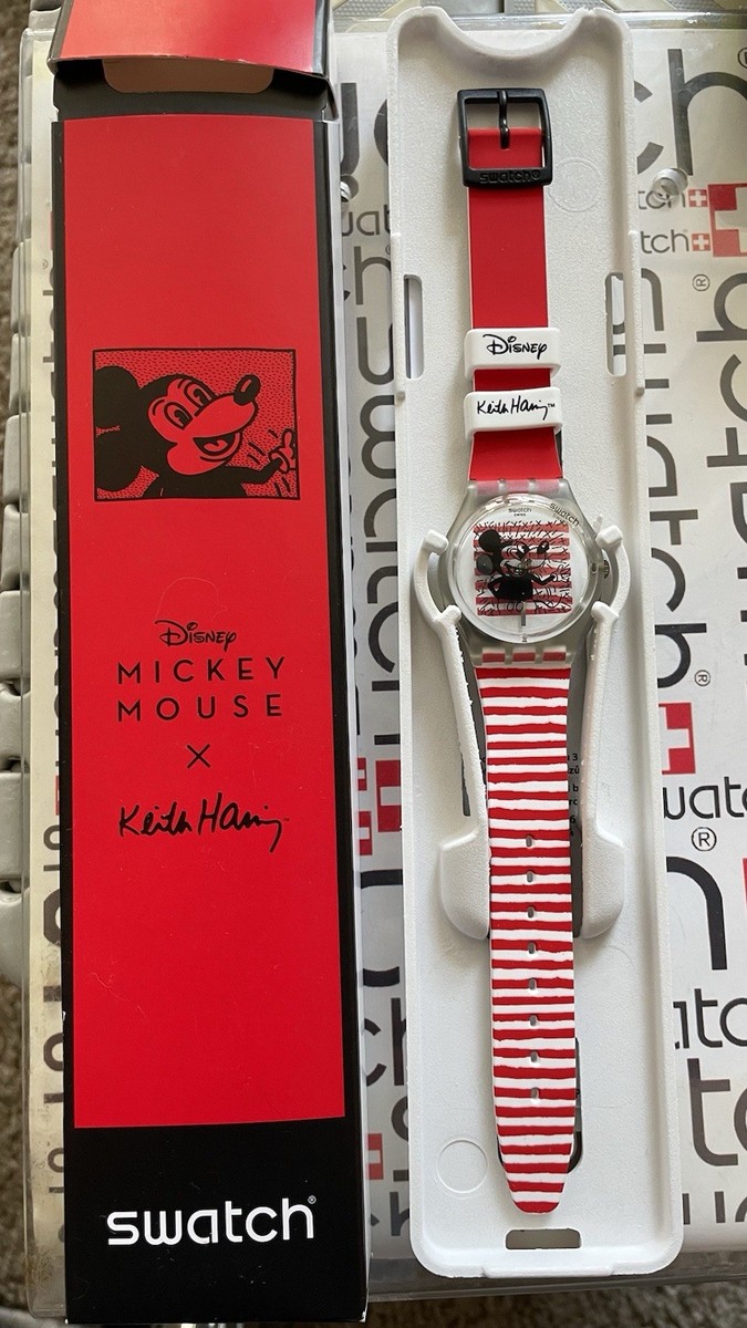 Disney Mickey Mouse Mariniere Mouse Mariniere Swatch Minnie Mouse