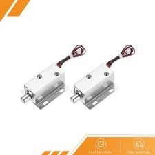 2 x DC12V 0.8A Electromagnetic Solenoid Lock Door Drawer Magnetic Locks