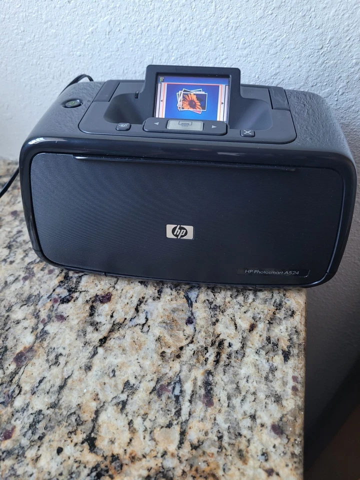 HP Photosmart A526 Q8526A black Compact Inkjet Digital Photo Printer Not Tested - Image 2 of 4