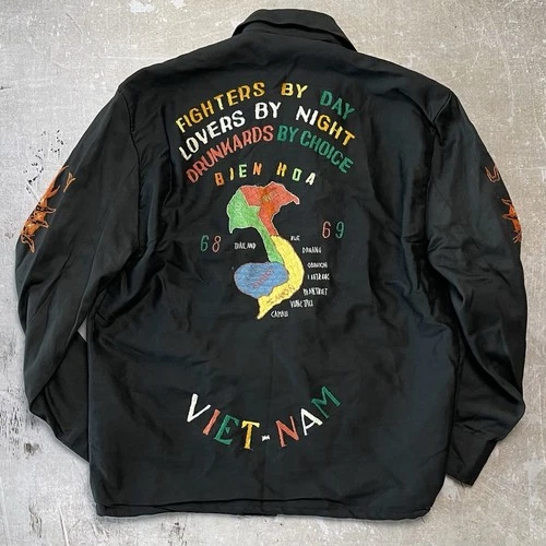 True Vintage 1960s Vietnam War Military Souvenir Jacket