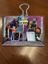 2025 Leaf Shaquille O’Neil/Patrick Ewing One On One Game Worn Patch 2/35 🔥🔥🔥